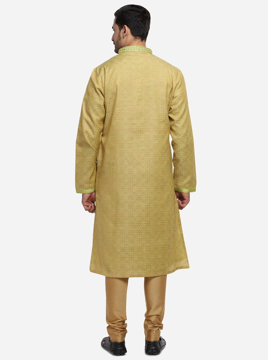 Golden & Green Kurta Set | Azania