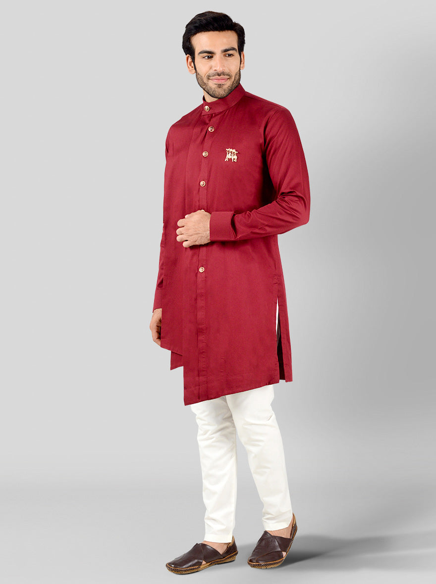 Maroon Kurta | Azania