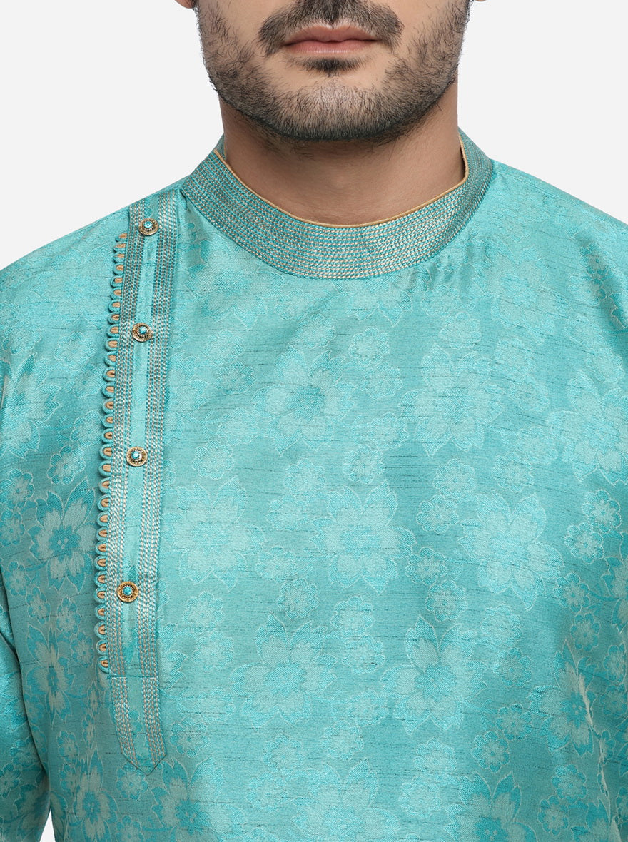 Turquoise Blue Kurta Set | Azania