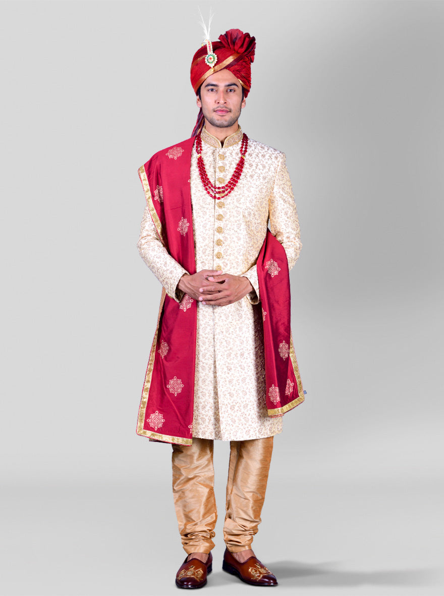 Golden Sherwani | Azania