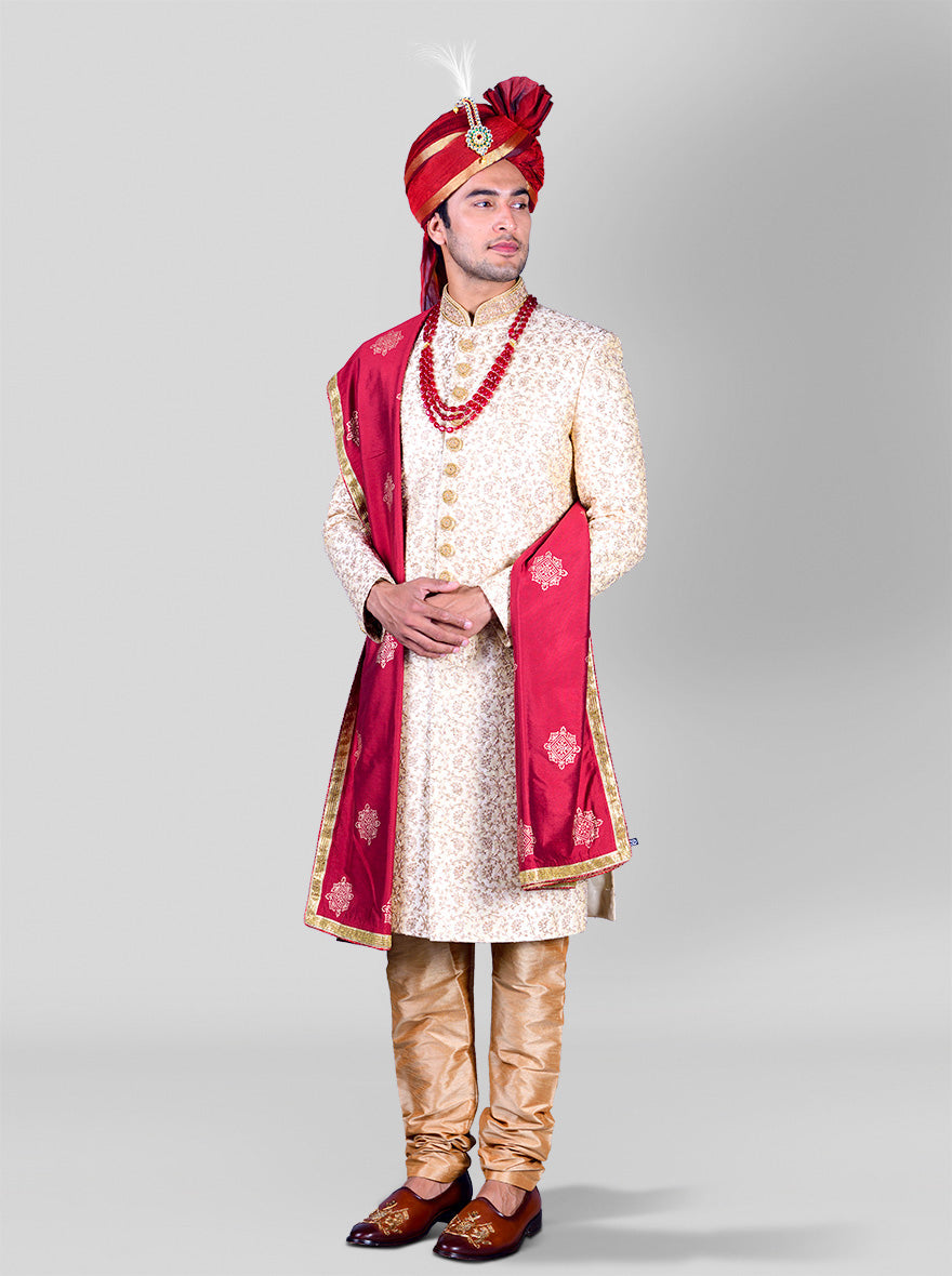 Golden Sherwani | Azania