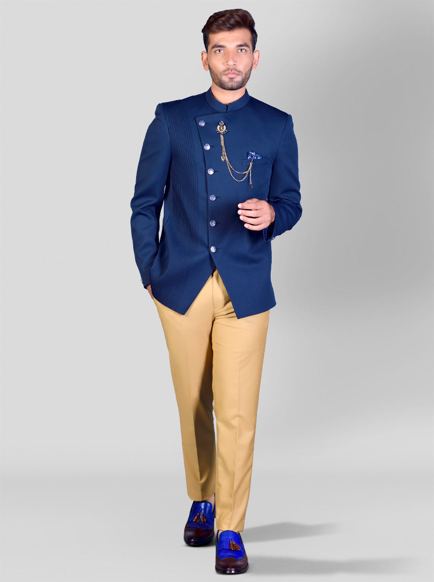 Navy Blue Jodhpuri Suit | JadeBlue