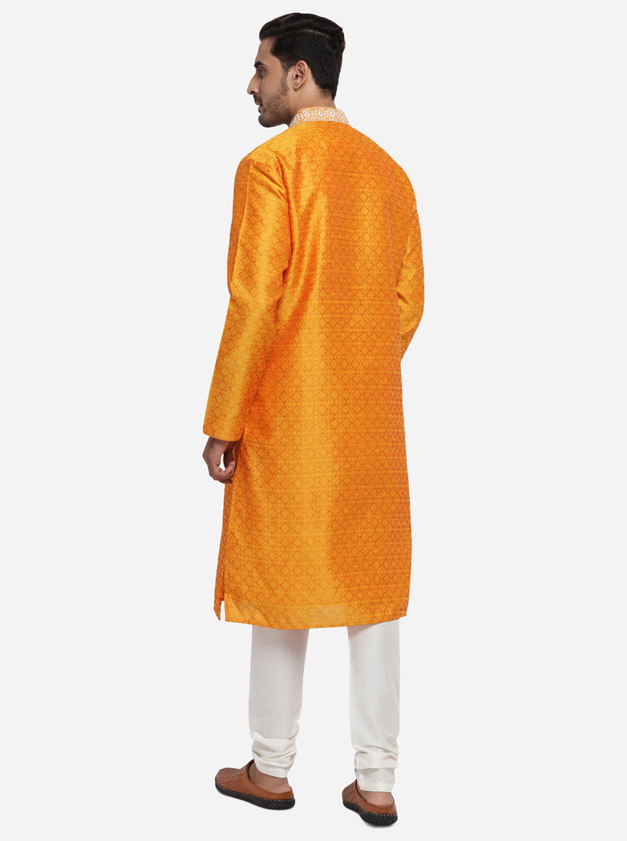 Bright Orange Kurta Set | Azania