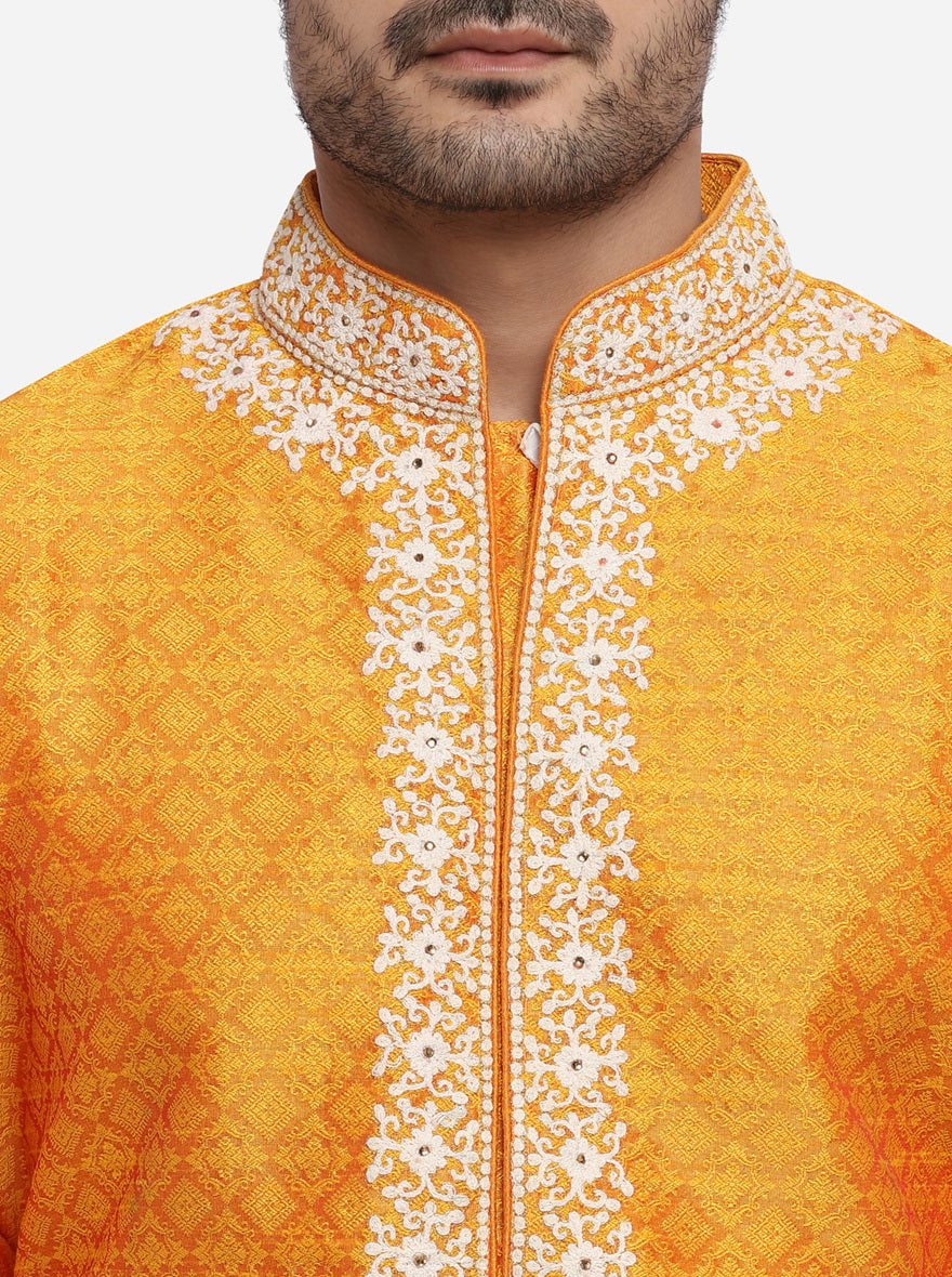 Bright Orange Kurta Set | Azania