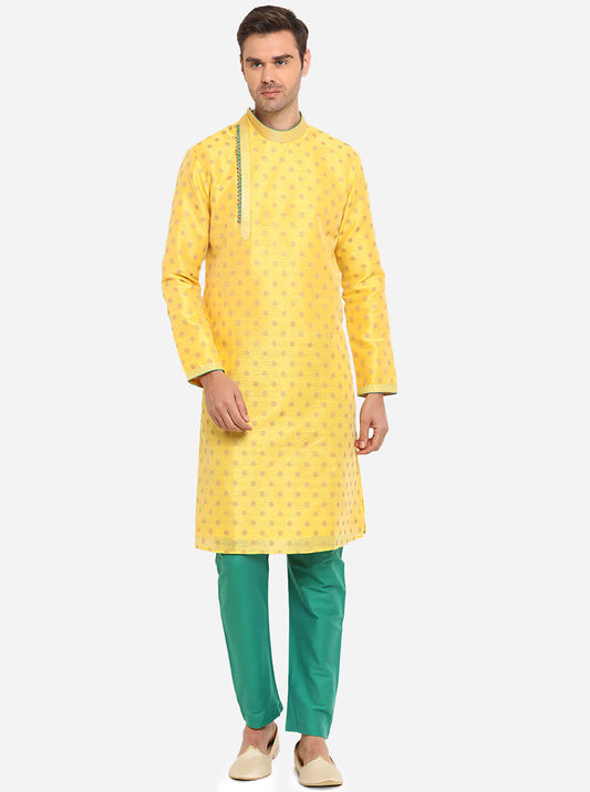 Bright Yellow Kurta Set | Azania