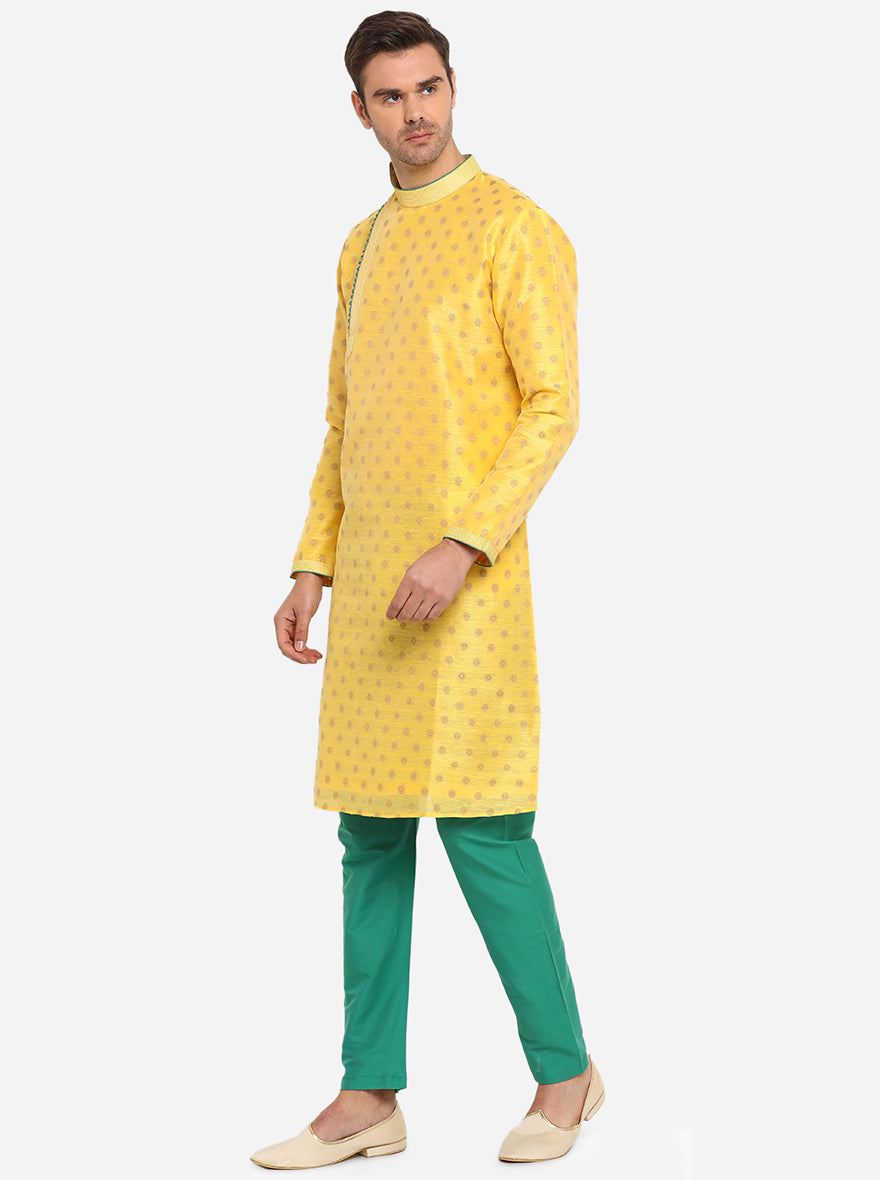 Bright Yellow Kurta Set | Azania