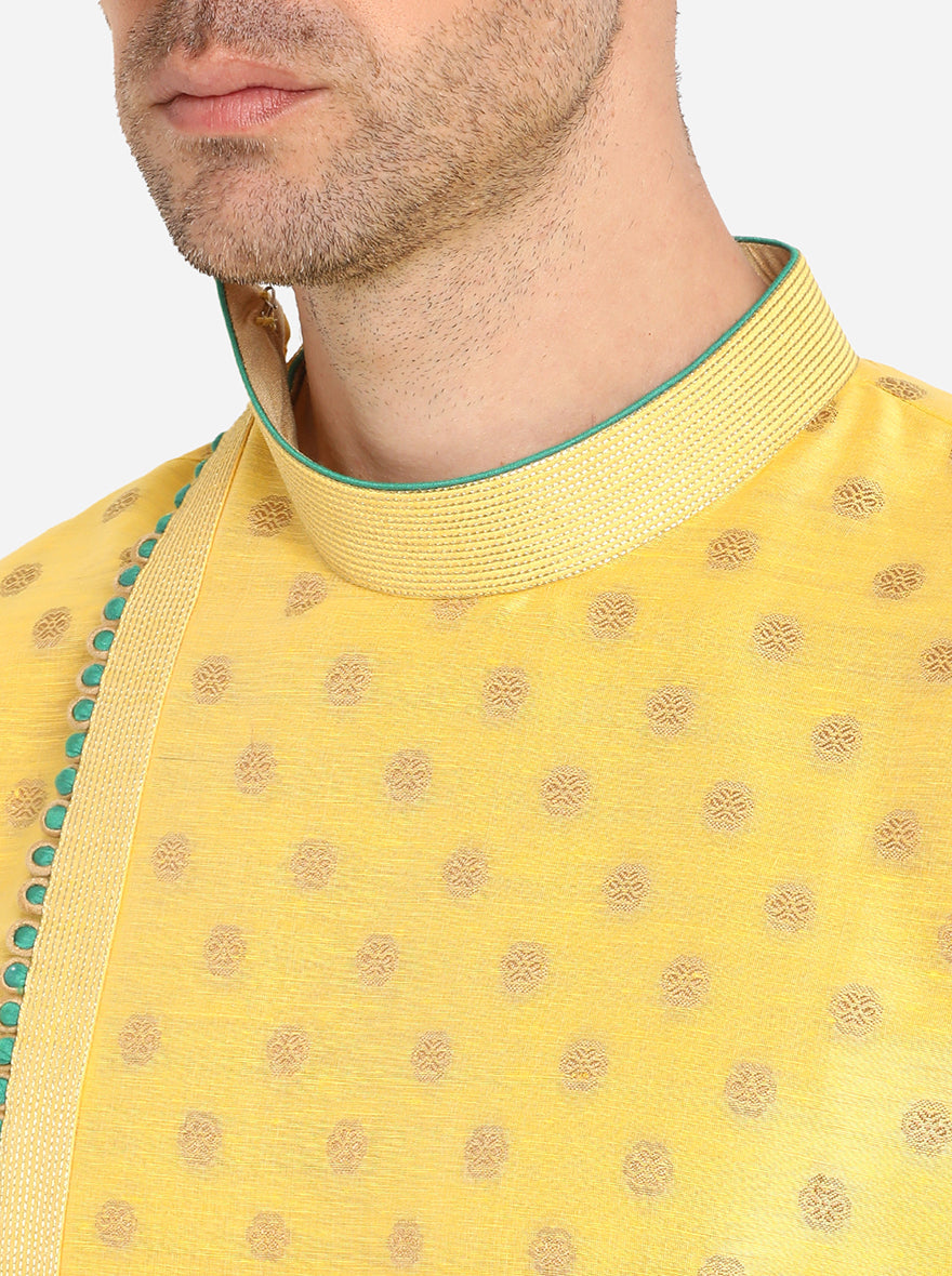 Bright Yellow Kurta Set | Azania