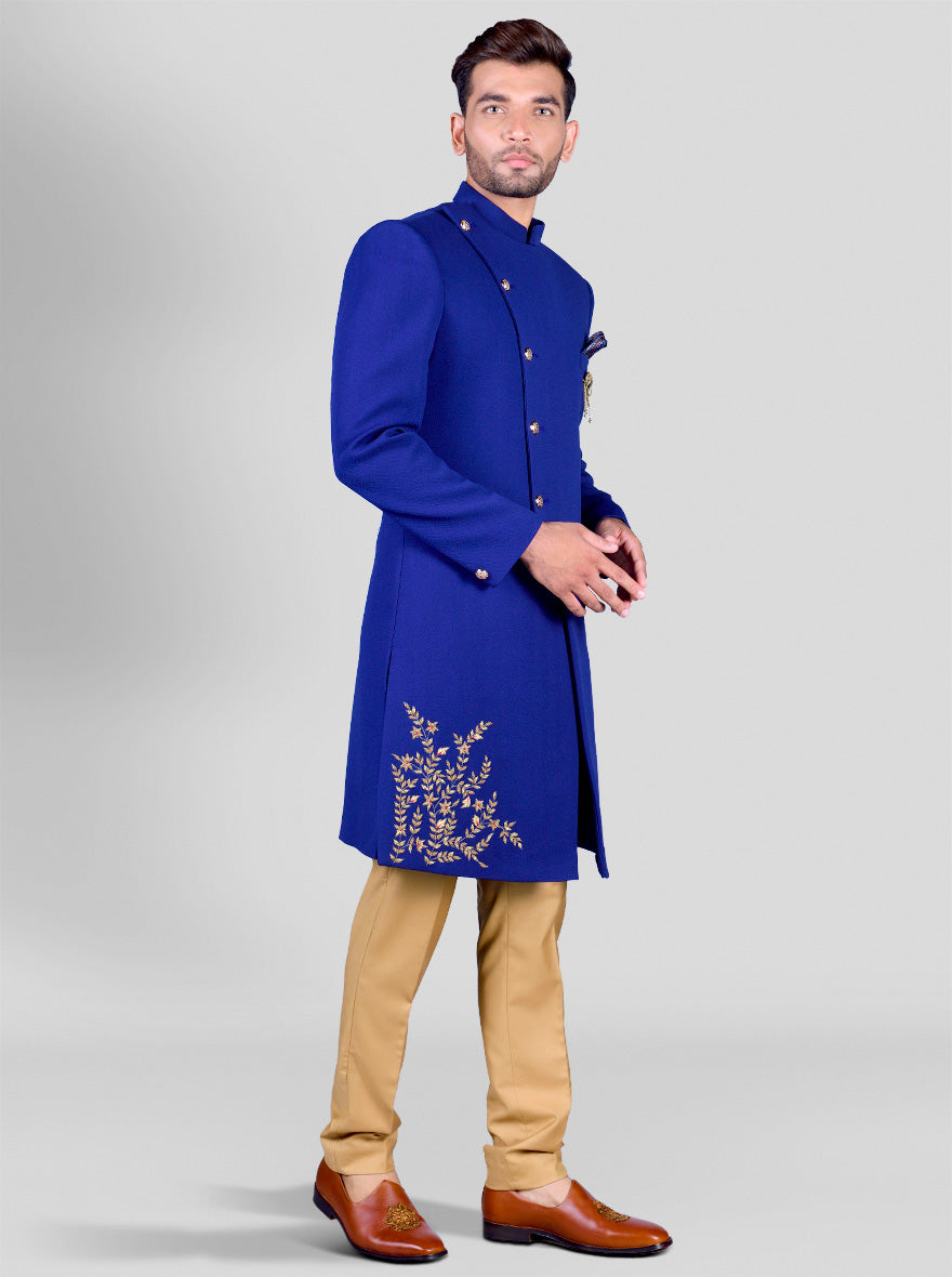 Navy Blue Indowestern | Azania