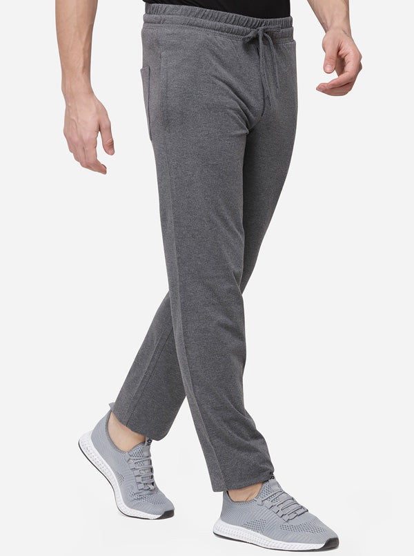 Antra Melange Solid Regular Fit Track Pants | Greenfibre