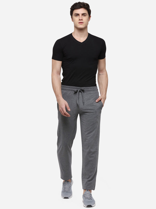 Antra Melange Solid Regular Fit Track Pants | Greenfibre