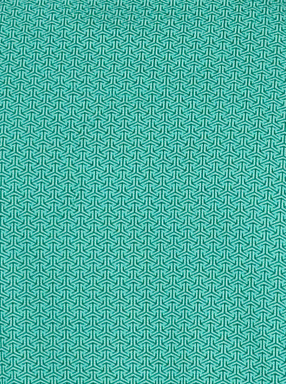 Dark Aqua Green Printed Slim Fit Polo T-shirt | Greenfibre