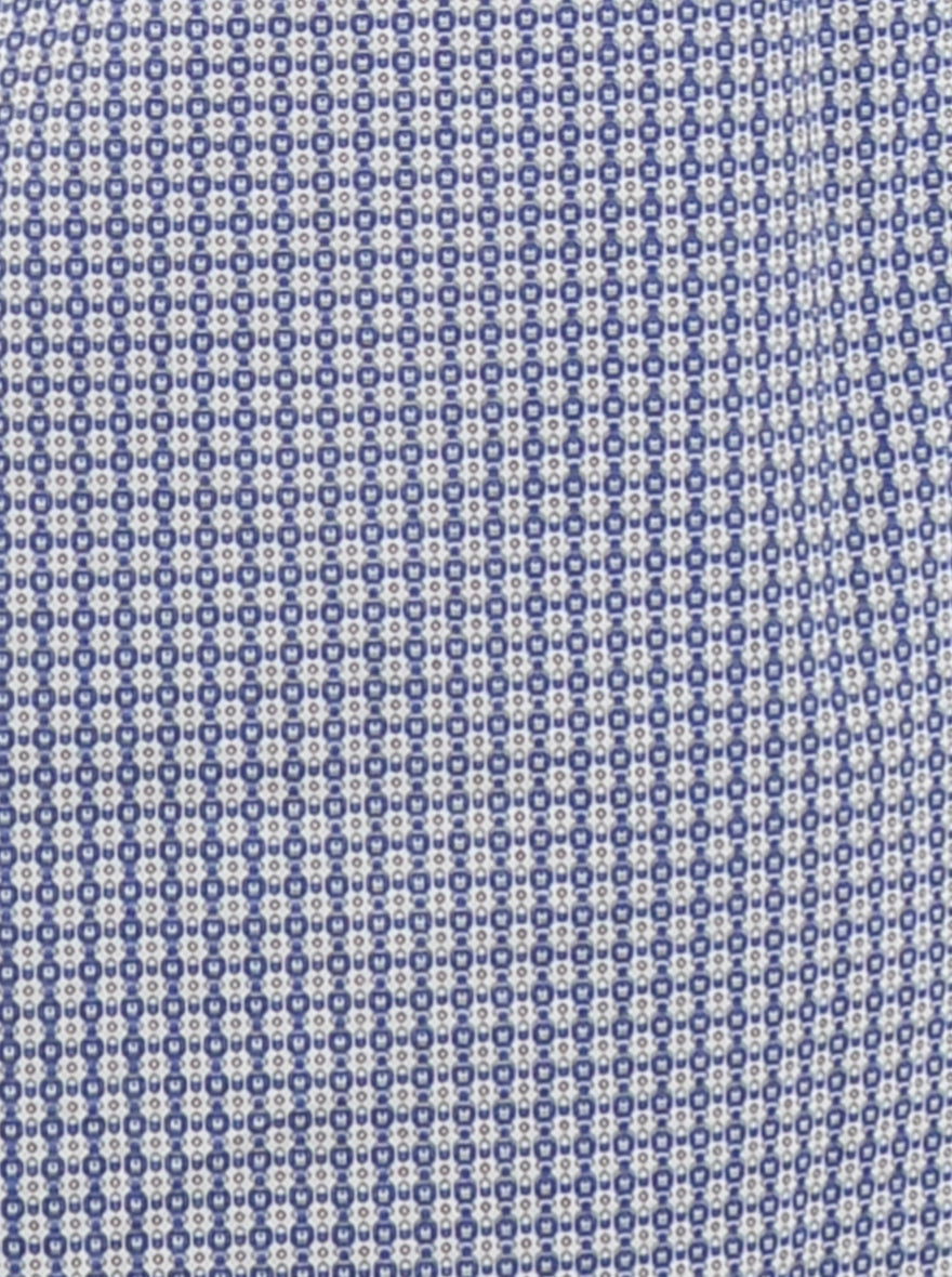 Night Blue Checked Slim Fit Casual Shirt | JB Sport