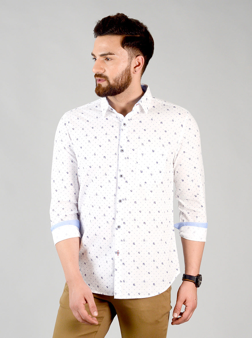 Eclipse Printed Slim Fit Casual Shirt | JB Sport