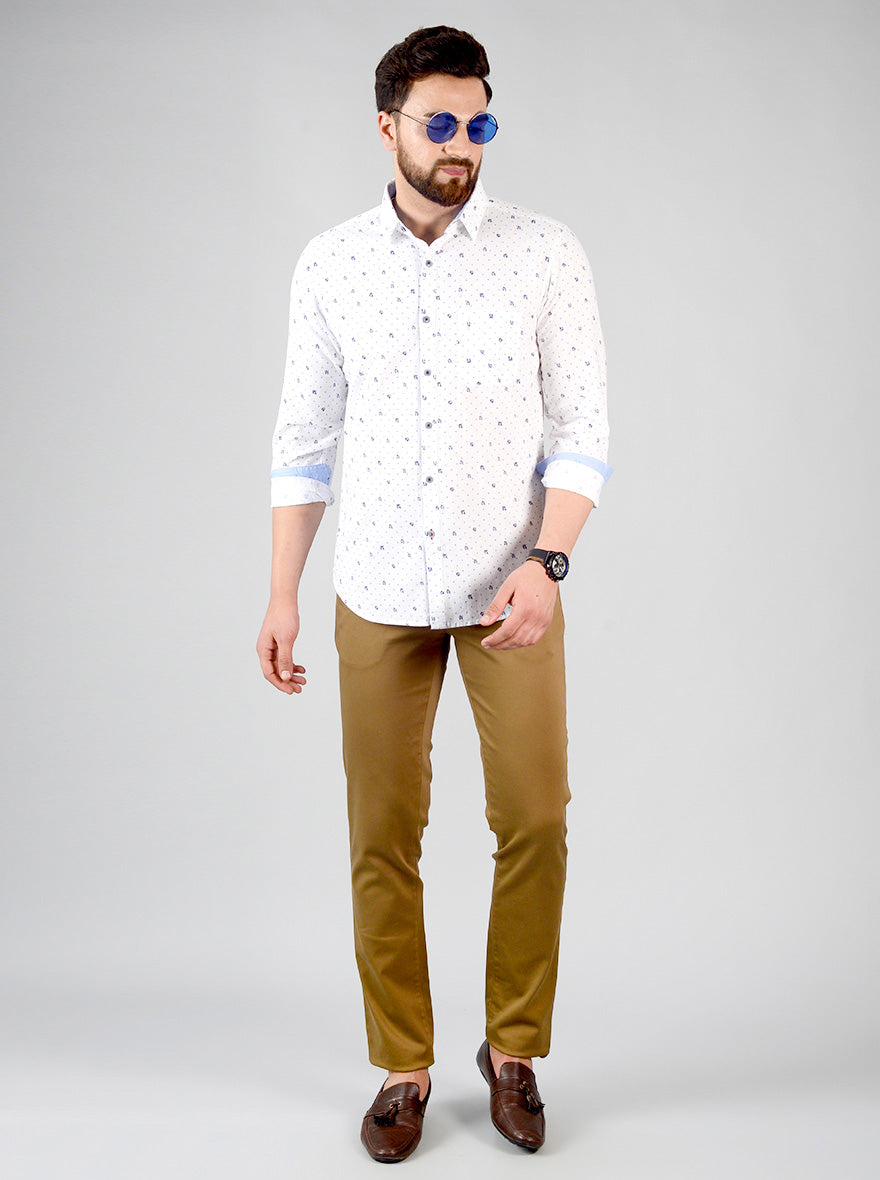 Eclipse Printed Slim Fit Casual Shirt | JB Sport