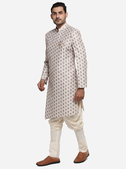 Beige Semi Indowestern | Azania