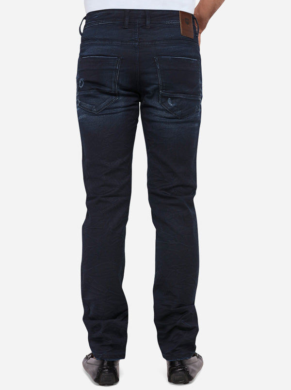 Night Blue Washed Slim Fit Jeans | JadeBlue