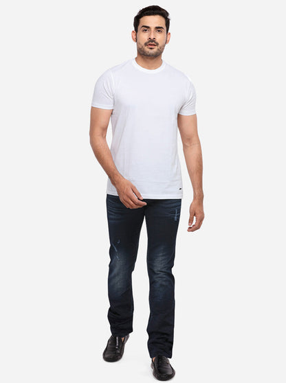 Night Blue Washed Slim Fit Jeans | JadeBlue