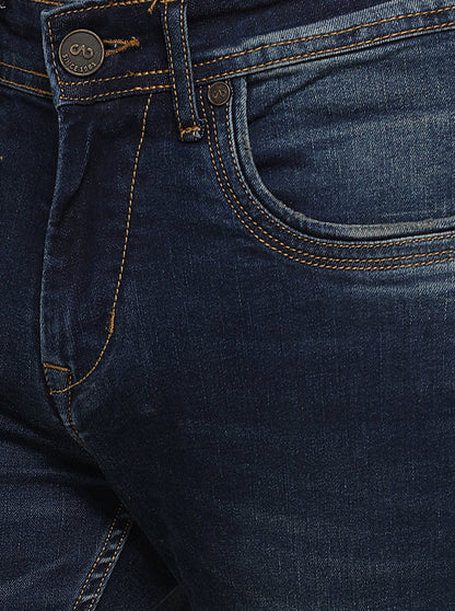 Indigo Blue Washed Slim Fit Jeans | JadeBlue