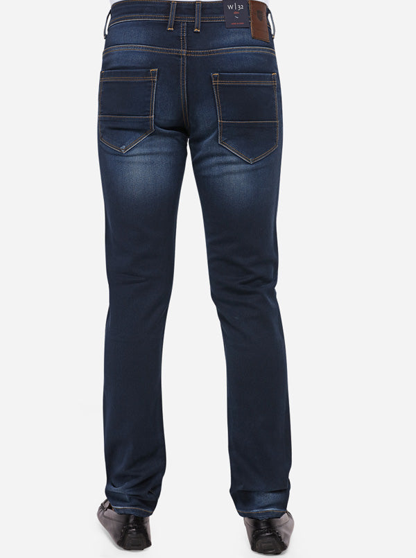 Night Blue Washed Slim Fit Jeans | JadeBlue