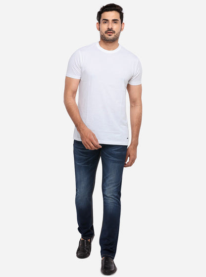 Night Blue Washed Slim Fit Jeans | JadeBlue