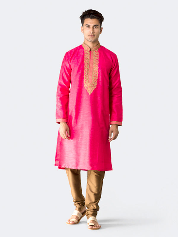 Bright Pink Kurta Set