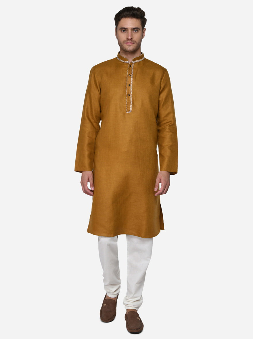 Ochre Yellow Kurta Set | Azania