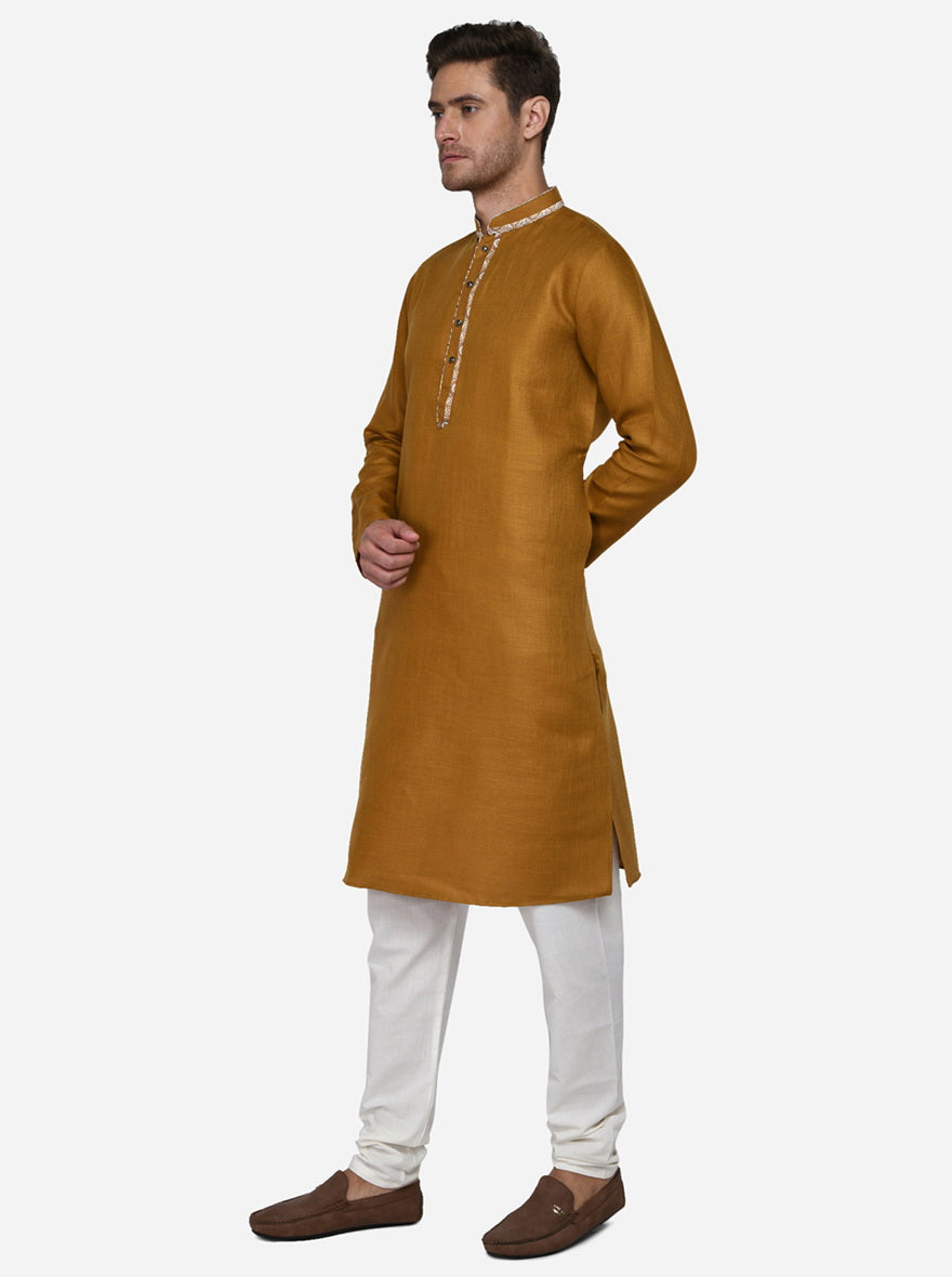 Ochre Yellow Kurta Set | Azania