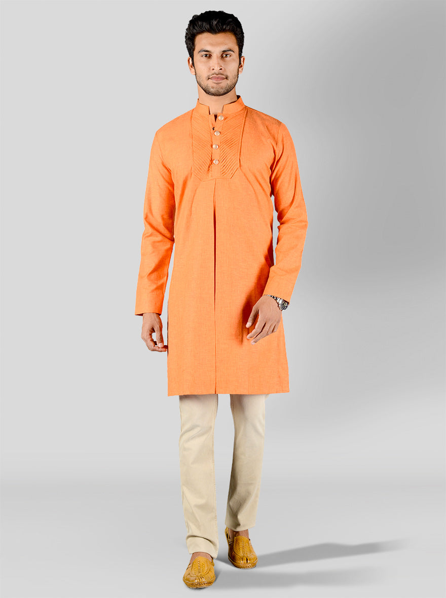 Bright Orange Kurta | Azania