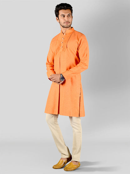 Bright Orange Kurta | Azania