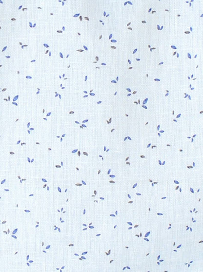 Sky Blue Printed Slim Fit Party Wear Shirt | Greenfibre