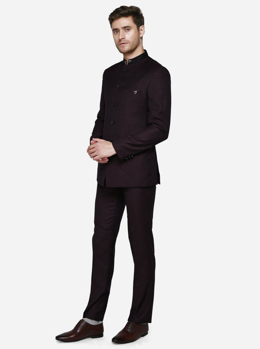 Deep Wine Jodhpuri Suit | JadeBlue