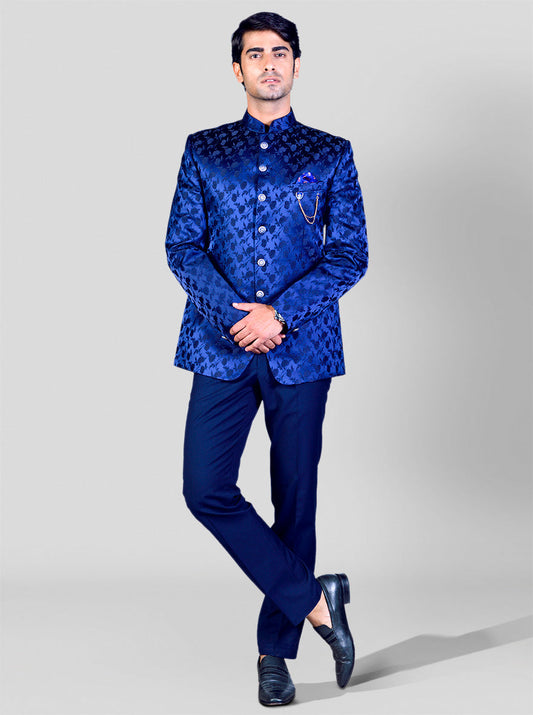 Navy Blue Jodhpuri Suit | JadeBlue