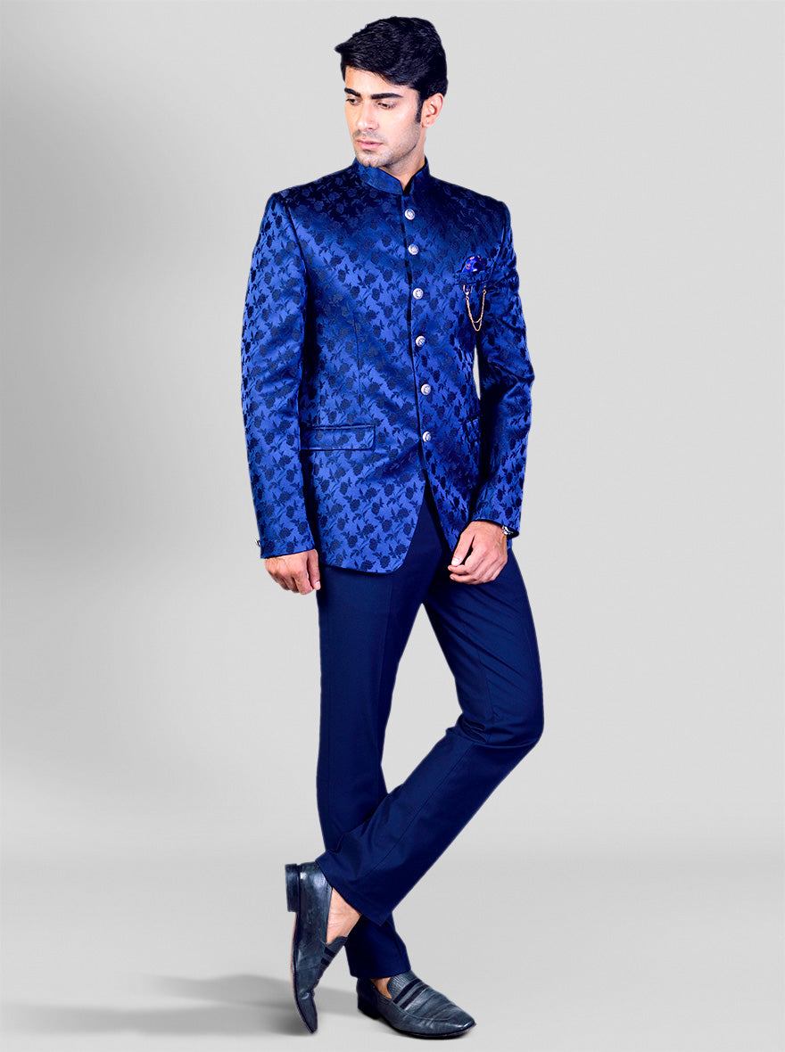 Navy Blue Jodhpuri Suit | JadeBlue