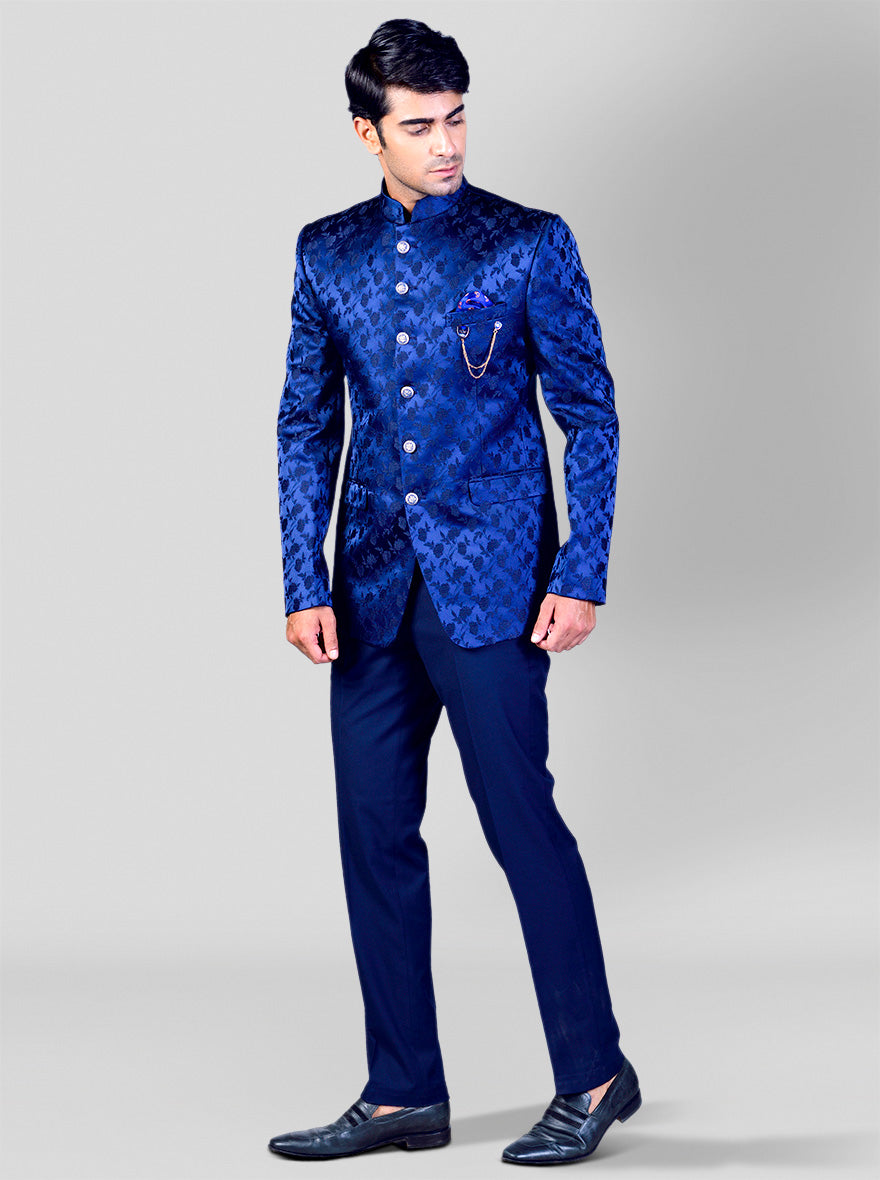 Navy Blue Jodhpuri Suit | JadeBlue