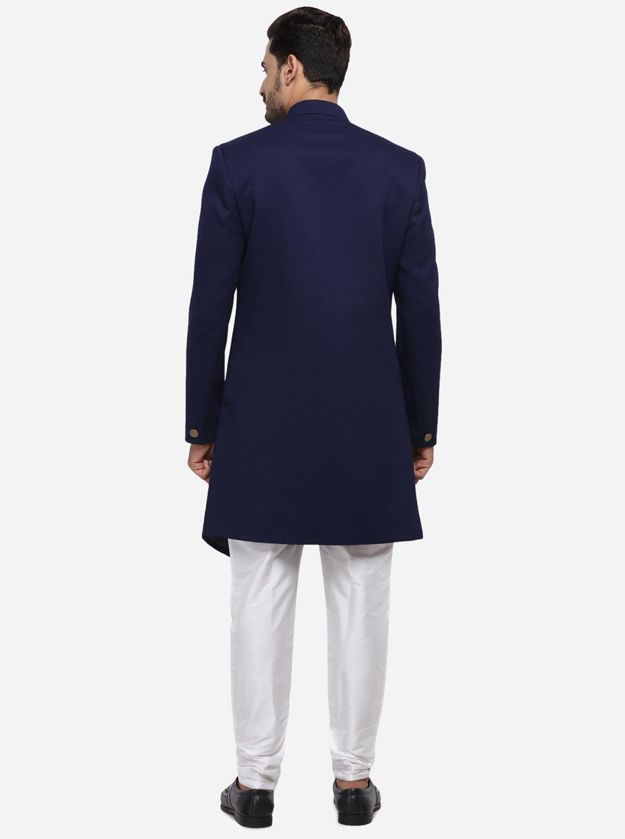 Navy Blue Indowestern | Azania