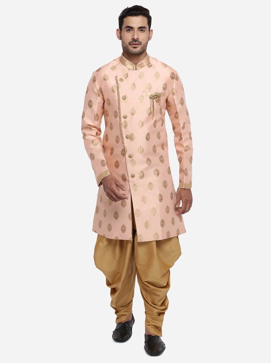 Light pink Semi Indowestern | Azania