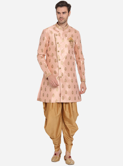 Light pink Semi Indowestern | Azania