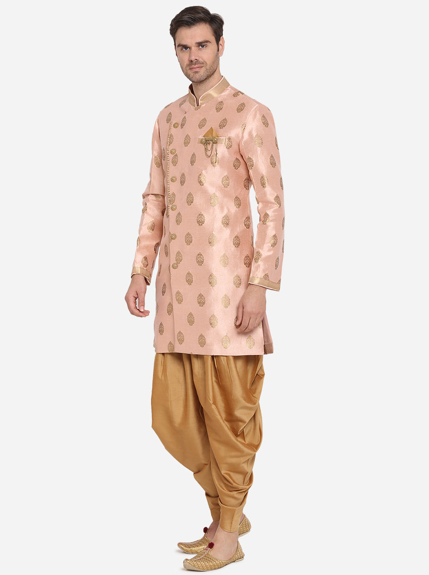 Light pink Semi Indowestern | Azania