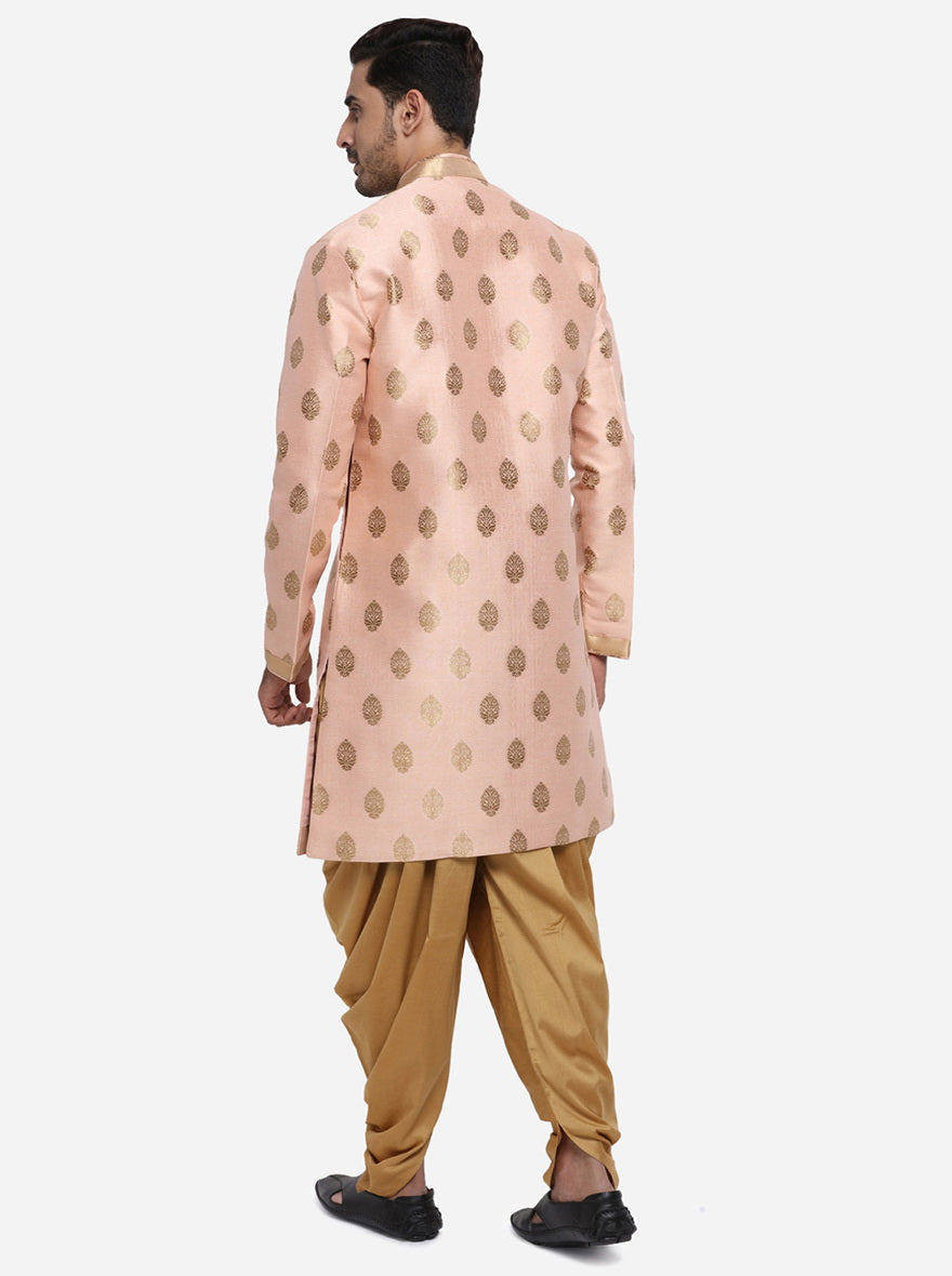 Light pink Semi Indowestern | Azania