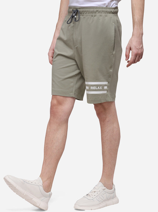 Thunder Grey Solid Regular Fit Shorts | JadeBlue