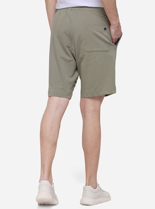 Thunder Grey Solid Regular Fit Shorts | JadeBlue