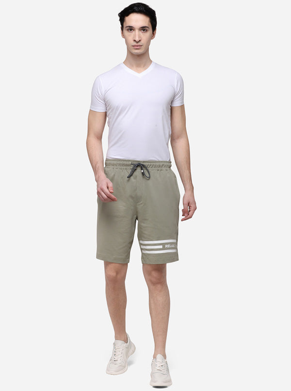 Thunder Grey Solid Regular Fit Shorts | JadeBlue