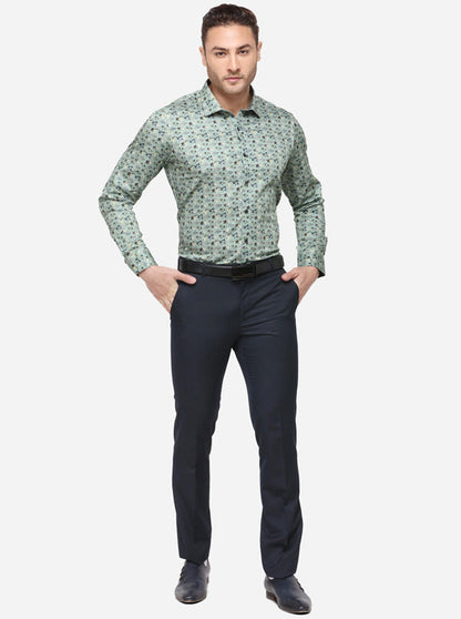 Deep Sea Printed Slim Fit Party Wear Shirt | Wyre