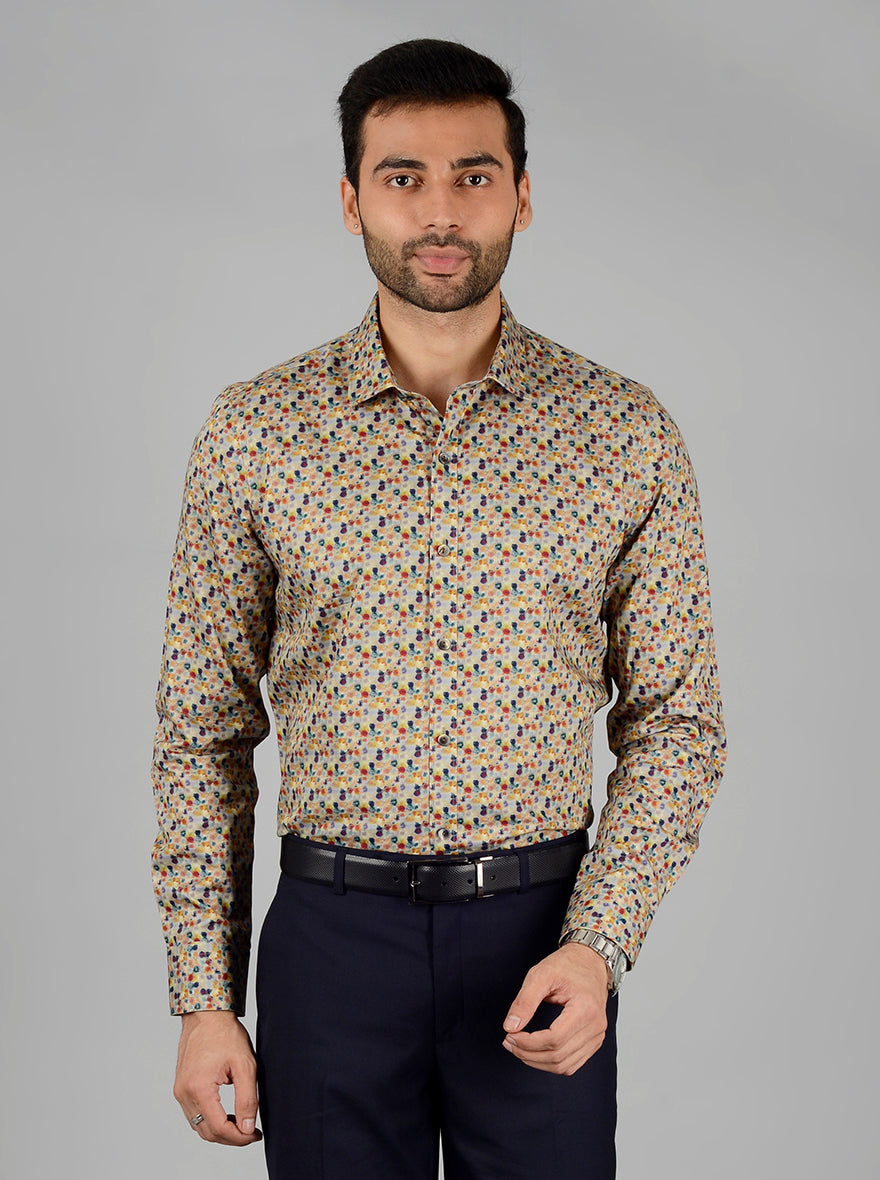 Multi Printed Slim Fit Party Wear shirt | Wyre