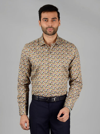 Multi Printed Slim Fit Party Wear shirt | Wyre