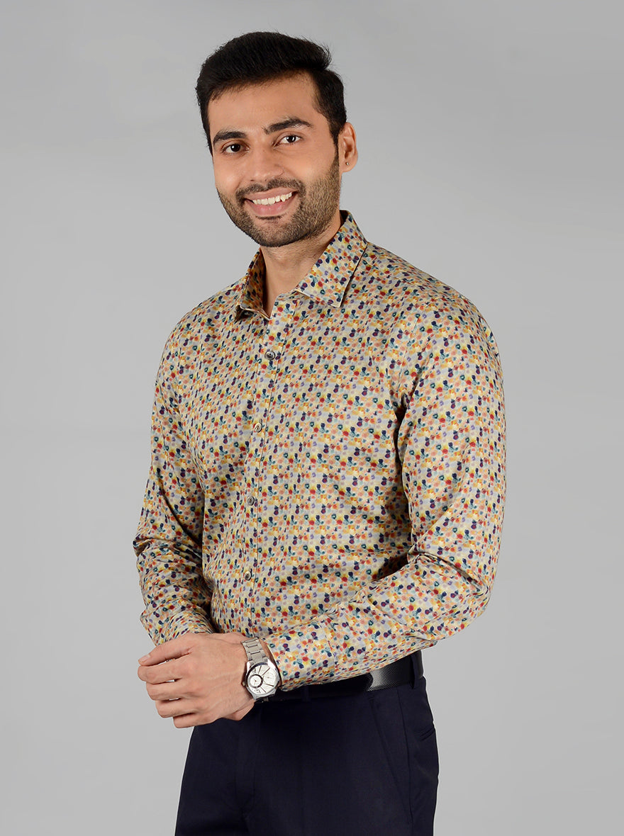Multi Printed Slim Fit Party Wear shirt | Wyre