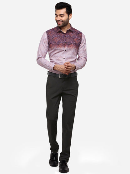 Olive Slim Fit Solid Formal Trouser | JB Studio