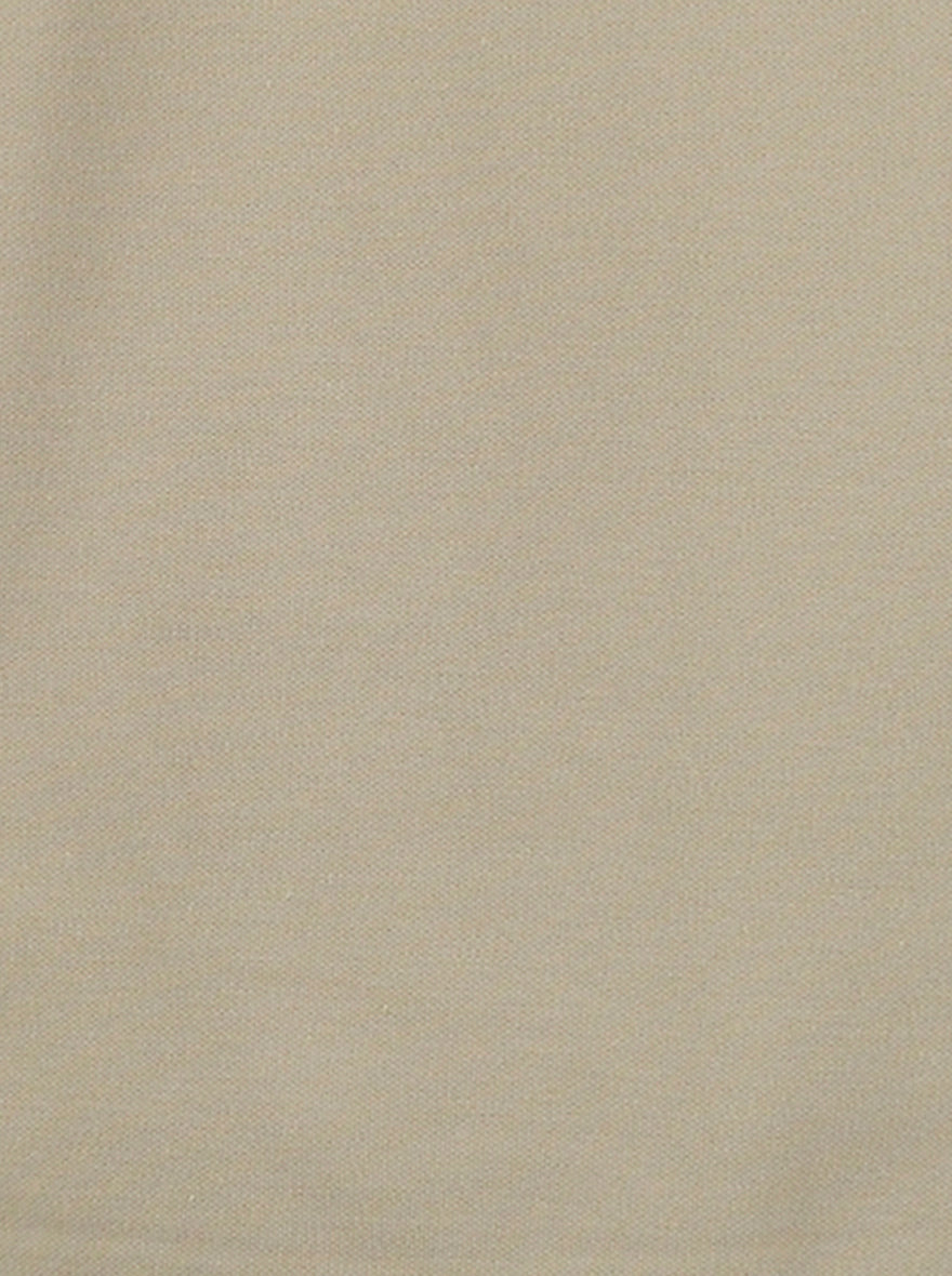 Dark Beige Solid Slim Fit Polo T-Shirt | Greenfibre