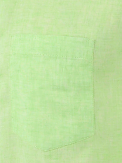 Green Solid Slim Fit Casual Shirt | JB Sport