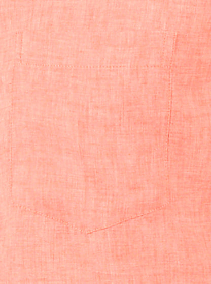 Camellia Orange Solid Slim Fit Casual Shirt | JB Sport